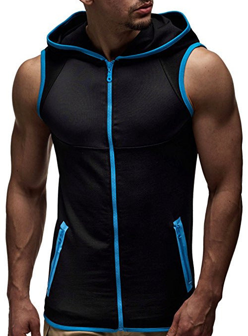 Sleeveless vest hooded T-shirt