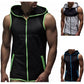 Sleeveless vest hooded T-shirt