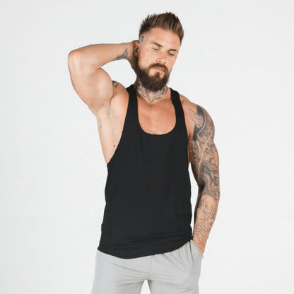 Men's Sports Vest Sleeveless Top Suspenders Fitness Clothes