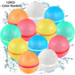 6-18PCS Reusable Water Balloons for Kids Adults Outdoor Activities, Kids Pool Beach Bath Toys Water Balls for Summer Games