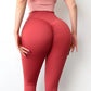 Women's High Waist Seamless Solid Color Yoga Pants