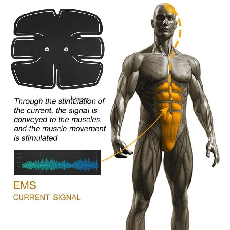 Electric Muscle Stimulator for Abdominal, Hip, Buttock, and Full Body Fitness Training