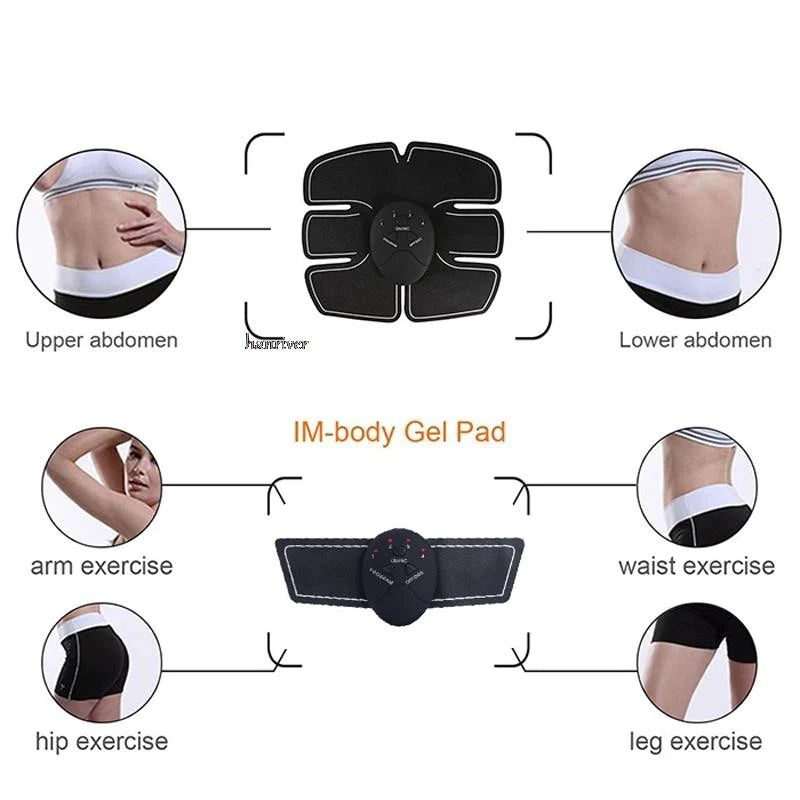 Electric Muscle Stimulator for Abdominal, Hip, Buttock, and Full Body Fitness Training