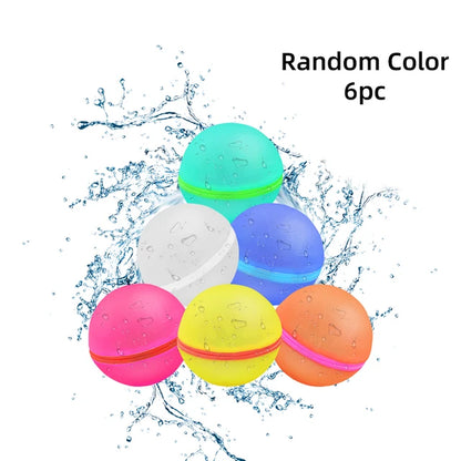 6-18PCS Reusable Water Balloons for Kids Adults Outdoor Activities, Kids Pool Beach Bath Toys Water Balls for Summer Games