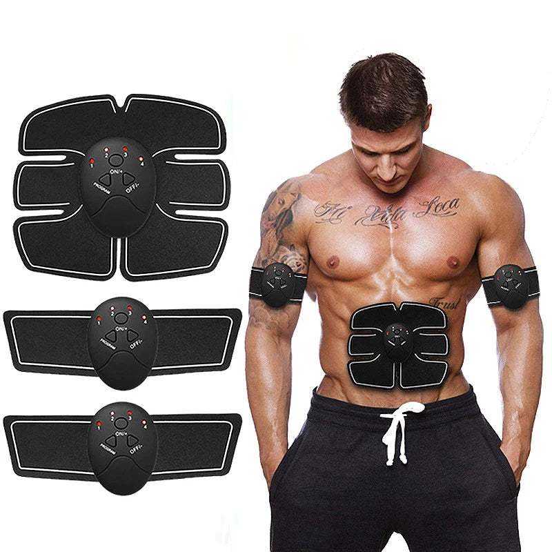 Electric Muscle Stimulator for Abdominal, Hip, Buttock, and Full Body Fitness Training