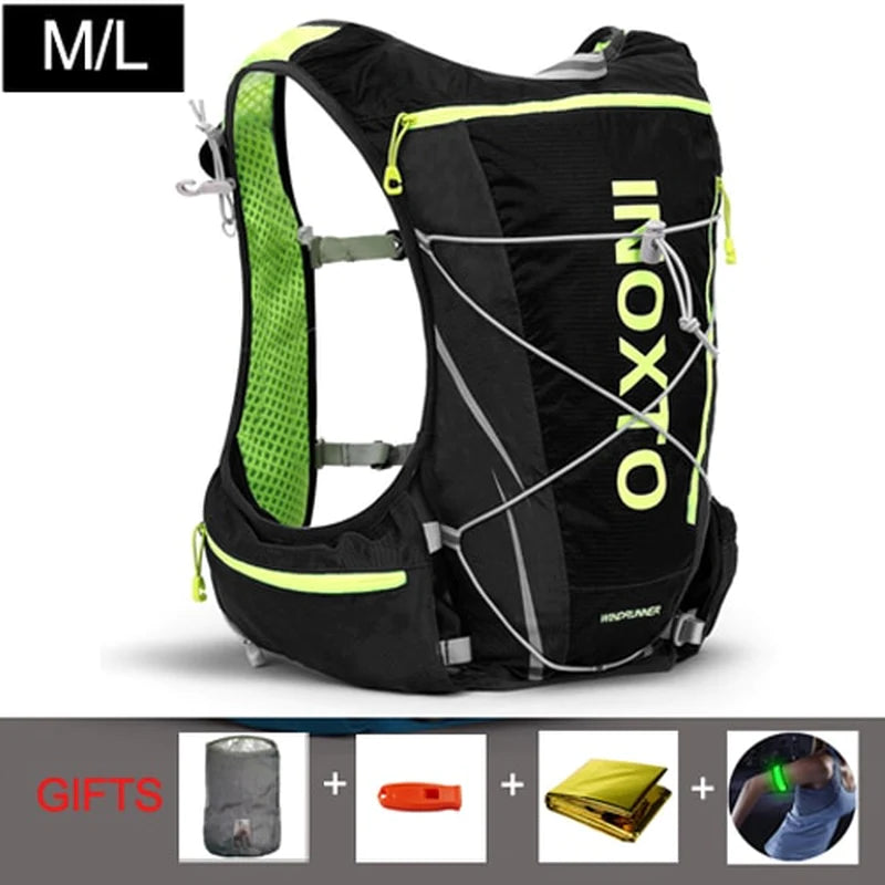 8L Running Hydration Vest Backpack Men Women Outdoor Sport Bags Trail Marathon Jogging Hiking Backpack Option Water Bag Flask