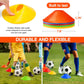 50Pcs Pro Disc Cones - Agility Soccer Cones Football Cones with Carry Bag and 2 Whistles for Sports Training, Football, Basketball